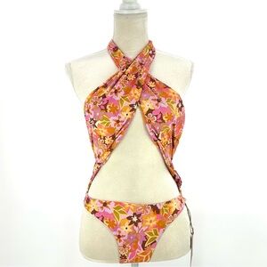 Stone Fox Swim | NWT $200 S Small Azalea One Piece Retro Pop Swim Free People